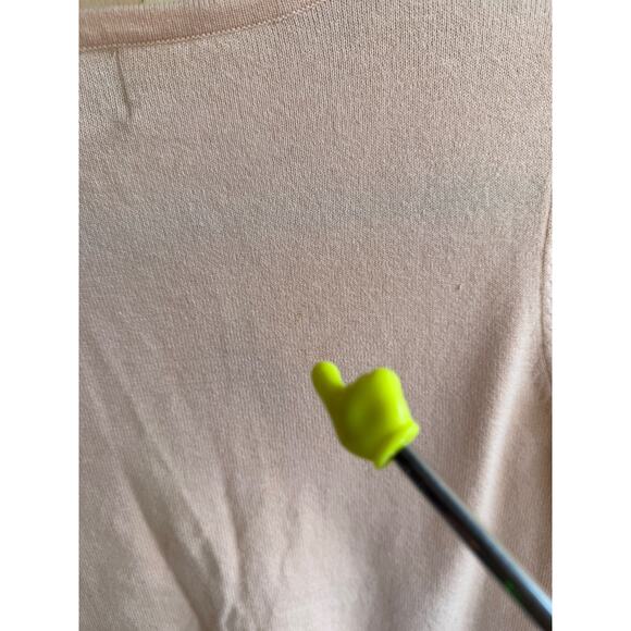 Anthropologie Vintage Boho Ruffle Lace Cardigan Knit Sweater Petite Rare Size M - Picture 6 of 13